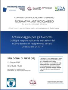 Antiriciclaggio - Camera Avvocati: 3-06-2017